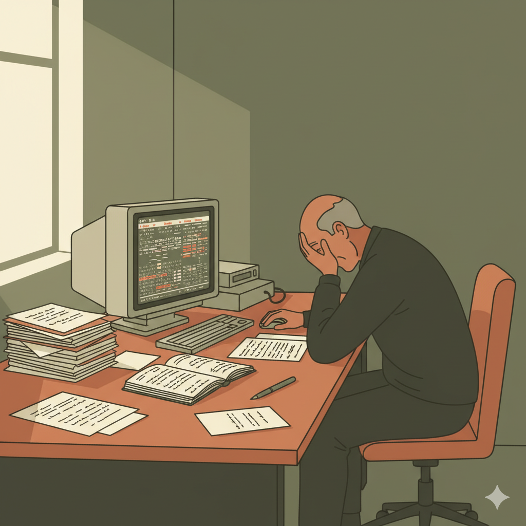 The manual process before automation